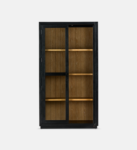 Laurel Cabinet 4 Shelf - Black (94976)