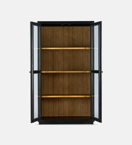 Laurel Cabinet 4 Shelf - Black (94978)