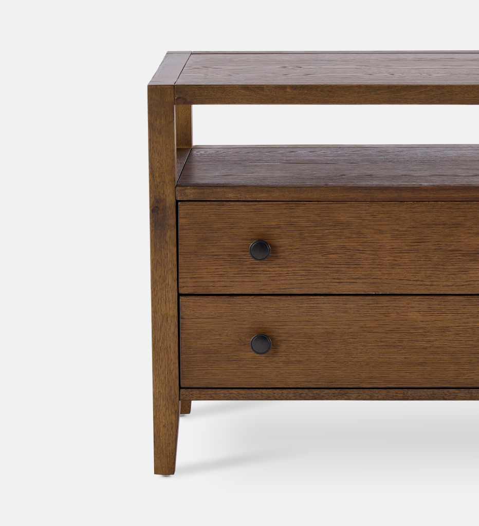 Laurel Pedestal 2 Drawer - Chocolate (95931)
