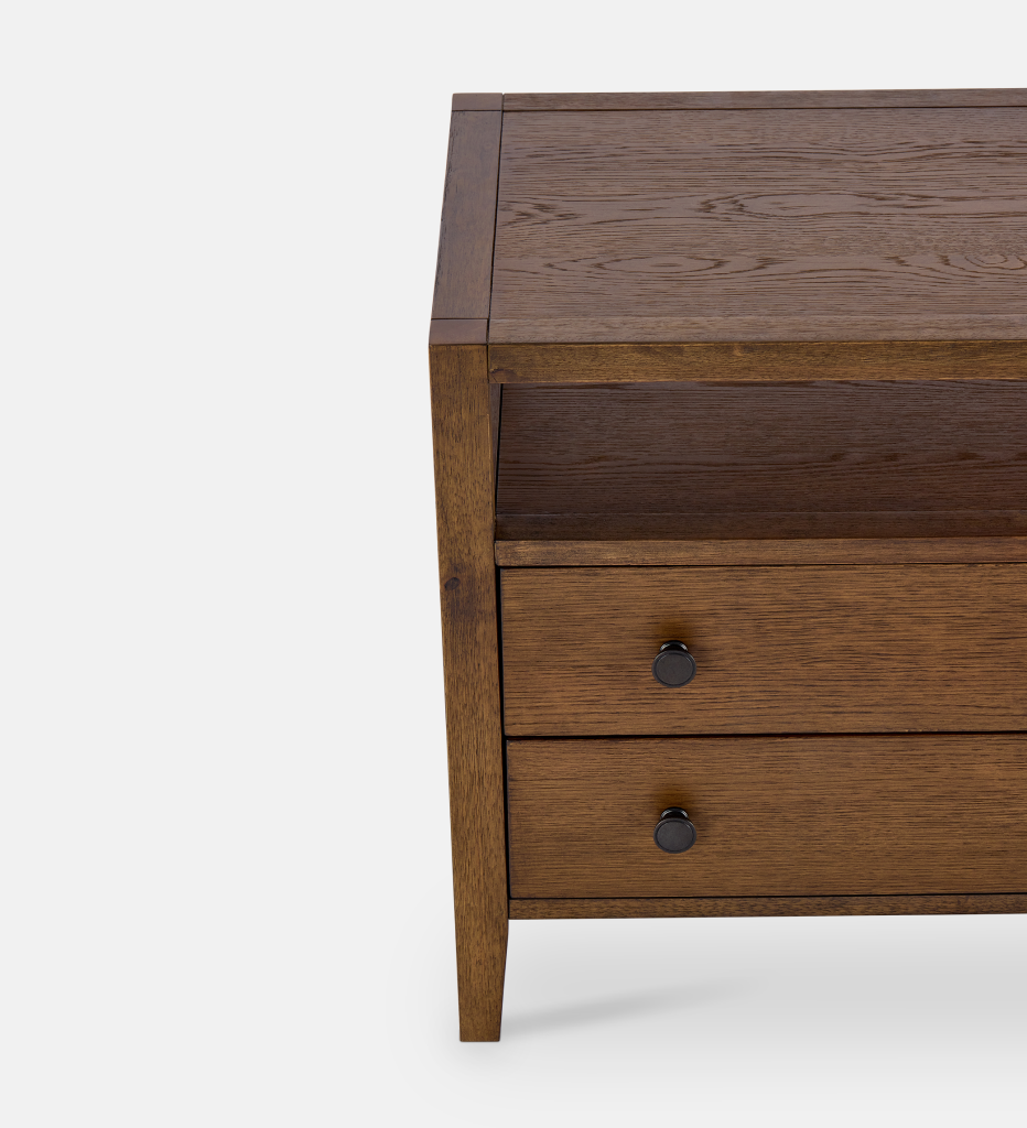 Laurel Pedestal 2 Drawer - Chocolate (95932)