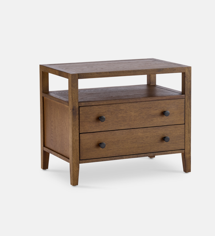 Laurel Pedestal 2 Drawer - Chocolate (95934)