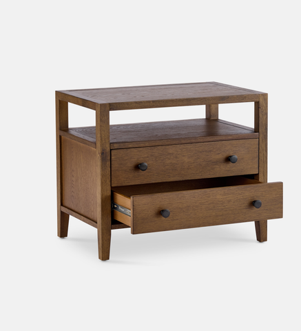 Laurel Pedestal 2 Drawer - Chocolate (95935)