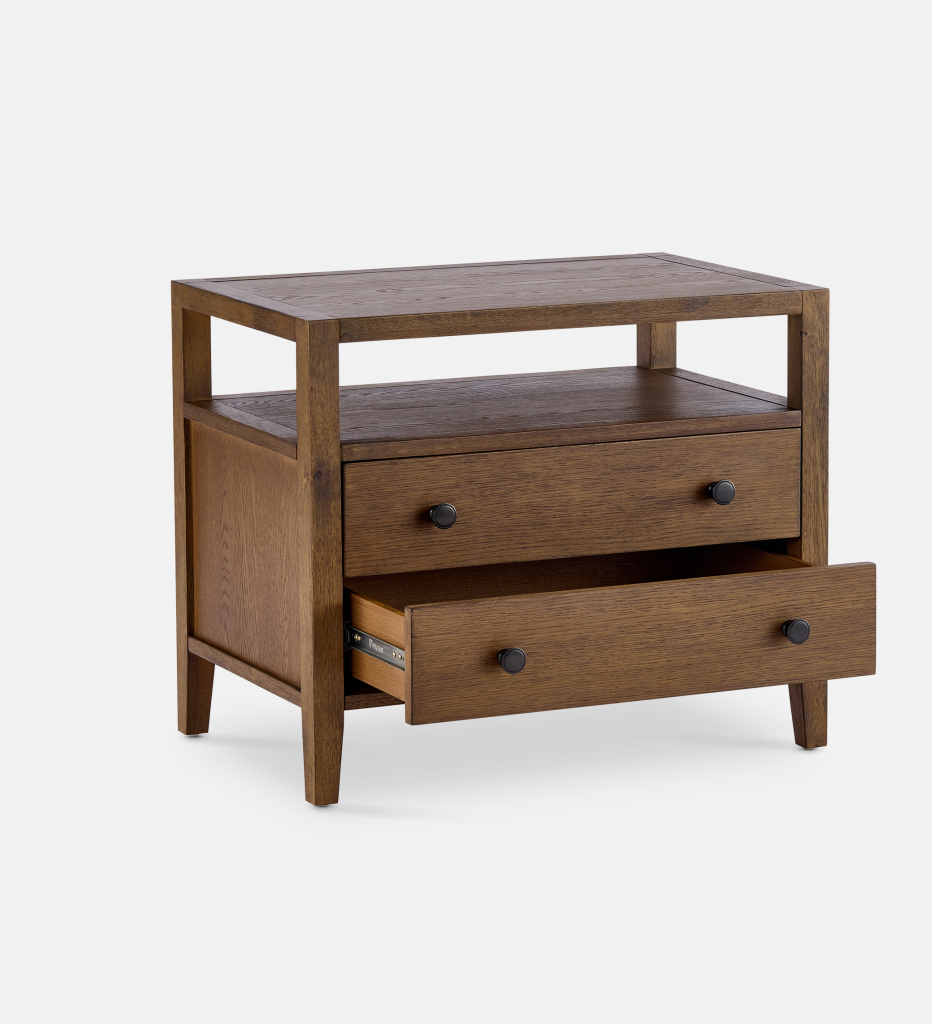 Laurel Pedestal 2 Drawer - Chocolate (95935)