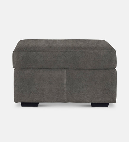 Lodge Leather Square Ottoman (89840)