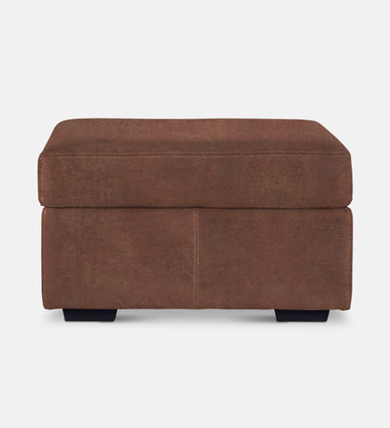 Lodge Leather Square Ottoman (89871)
