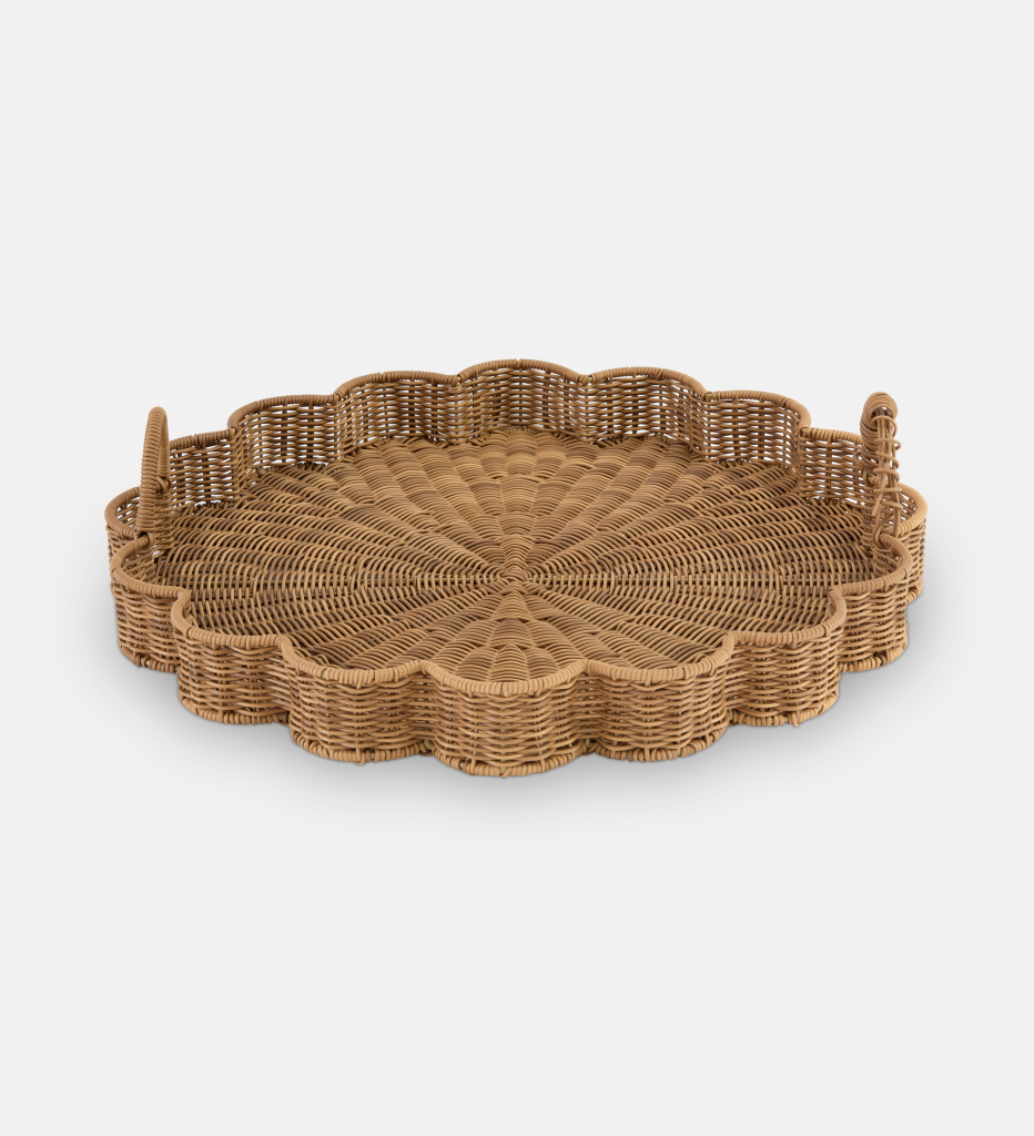 Mai Round Scalloped Tray (93655)