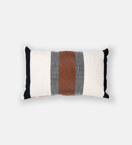 Nia Stripe Leather Inset Scatter (93583)