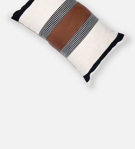 Nia Stripe Leather Inset Scatter (93584)