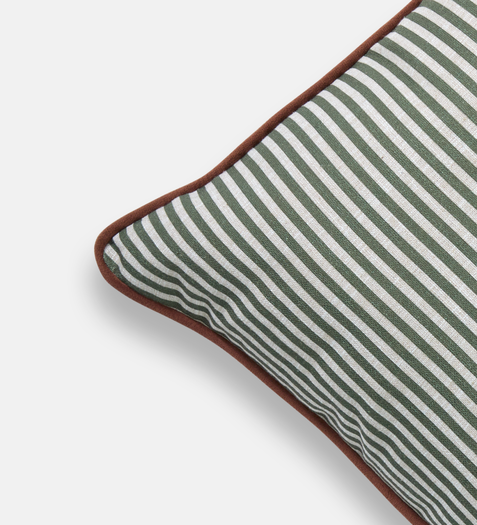 Olive Thread Stripe Scatter (94685)