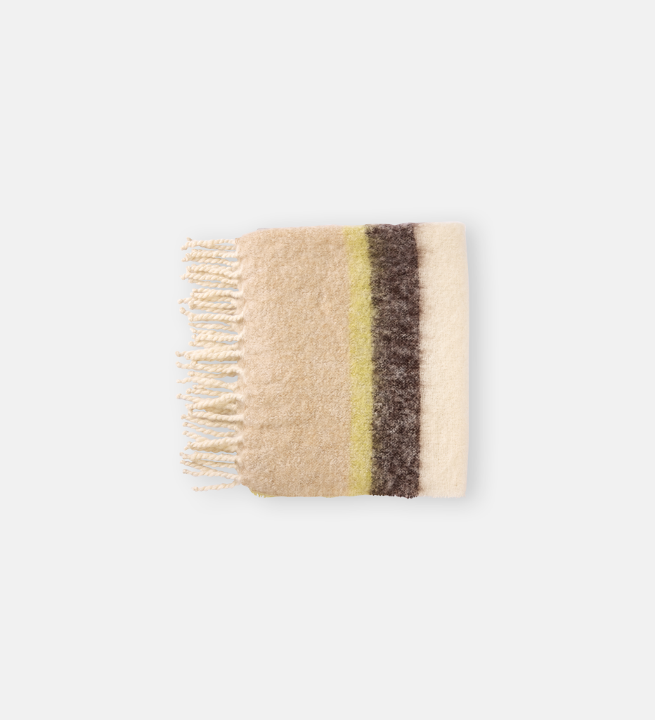Halo Stripe Mohair Throw (102766)