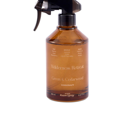 Wilderness Retreat Green Cederwood Room Spray