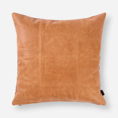 Leather Panel Scatter Cushion
