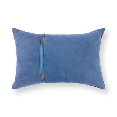 Leather Blue Cushion