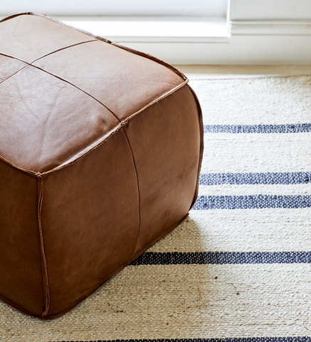 Pax Leather Ottoman (37478)