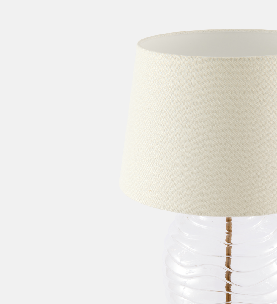 Rachel Ribbed Glass Table Lamp (102844)