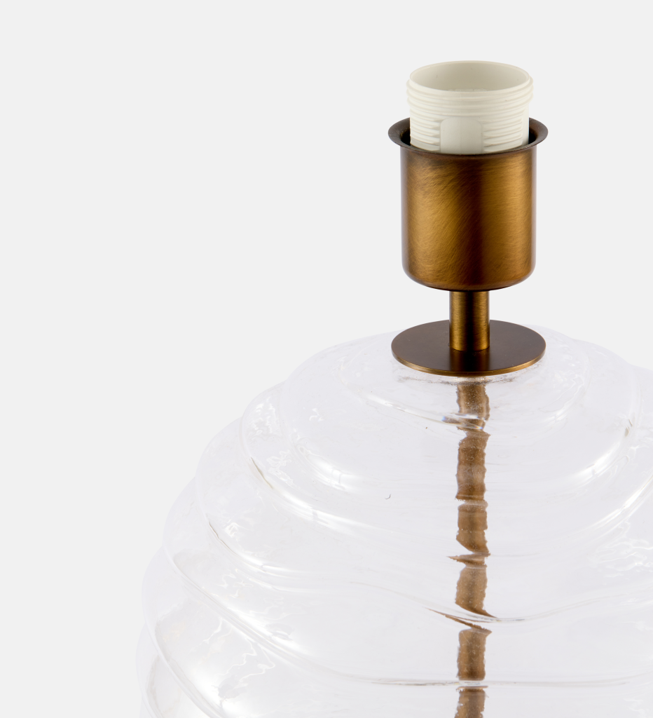 Rachel Ribbed Glass Table Lamp (102845)
