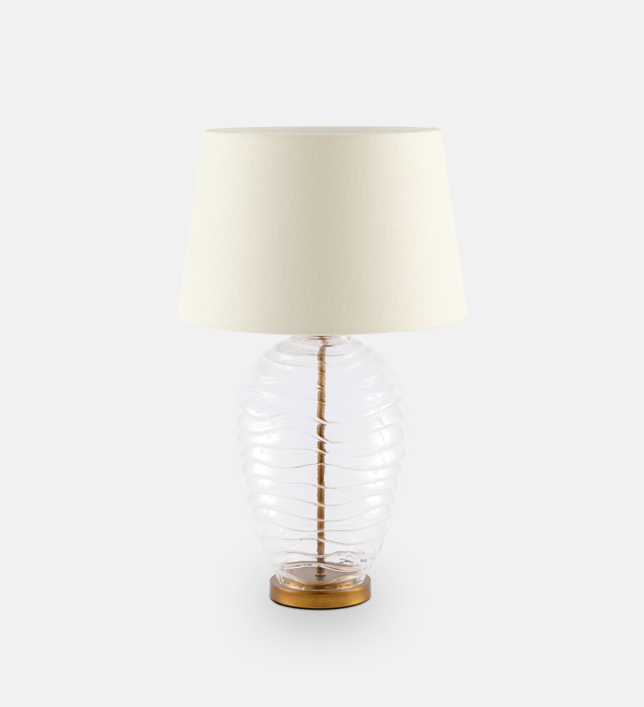 Rachel Ribbed Glass Table Lamp (102843)