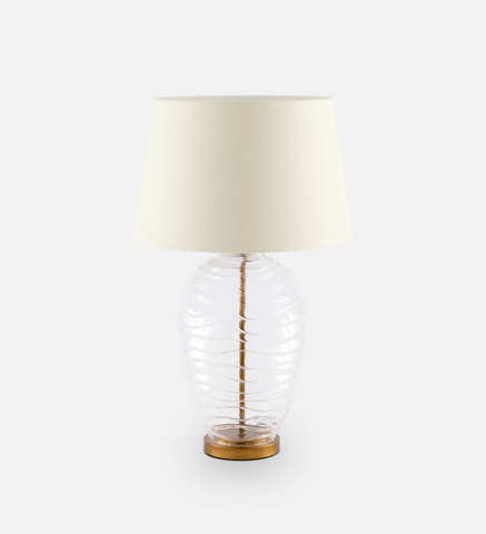 Rachel Ribbed Glass Table Lamp (102843)