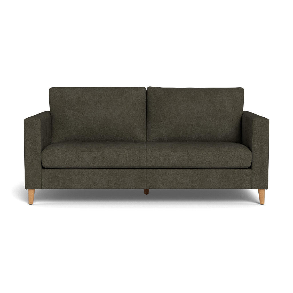 Sami Leather 2 Seater Wooden Leg (92929)