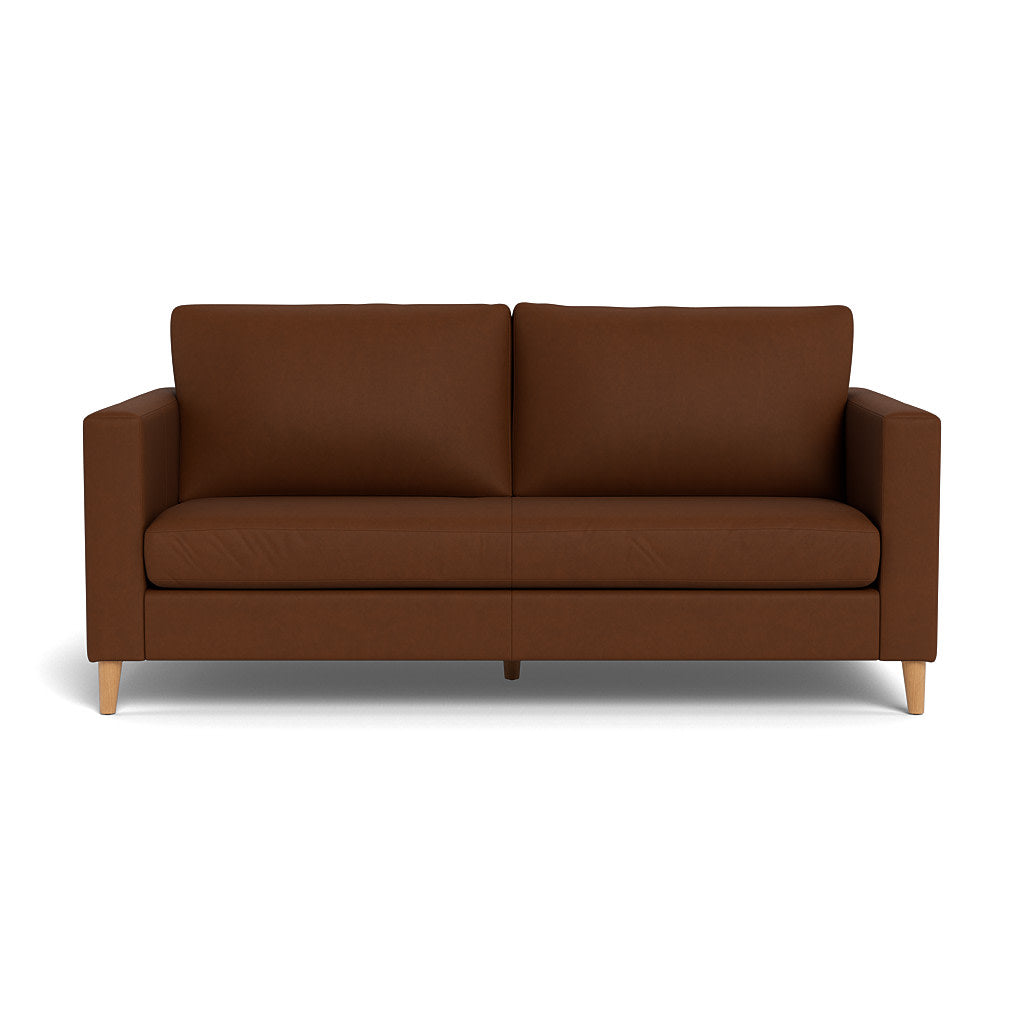 Sami Leather 2 Seater Wooden Leg (92926)