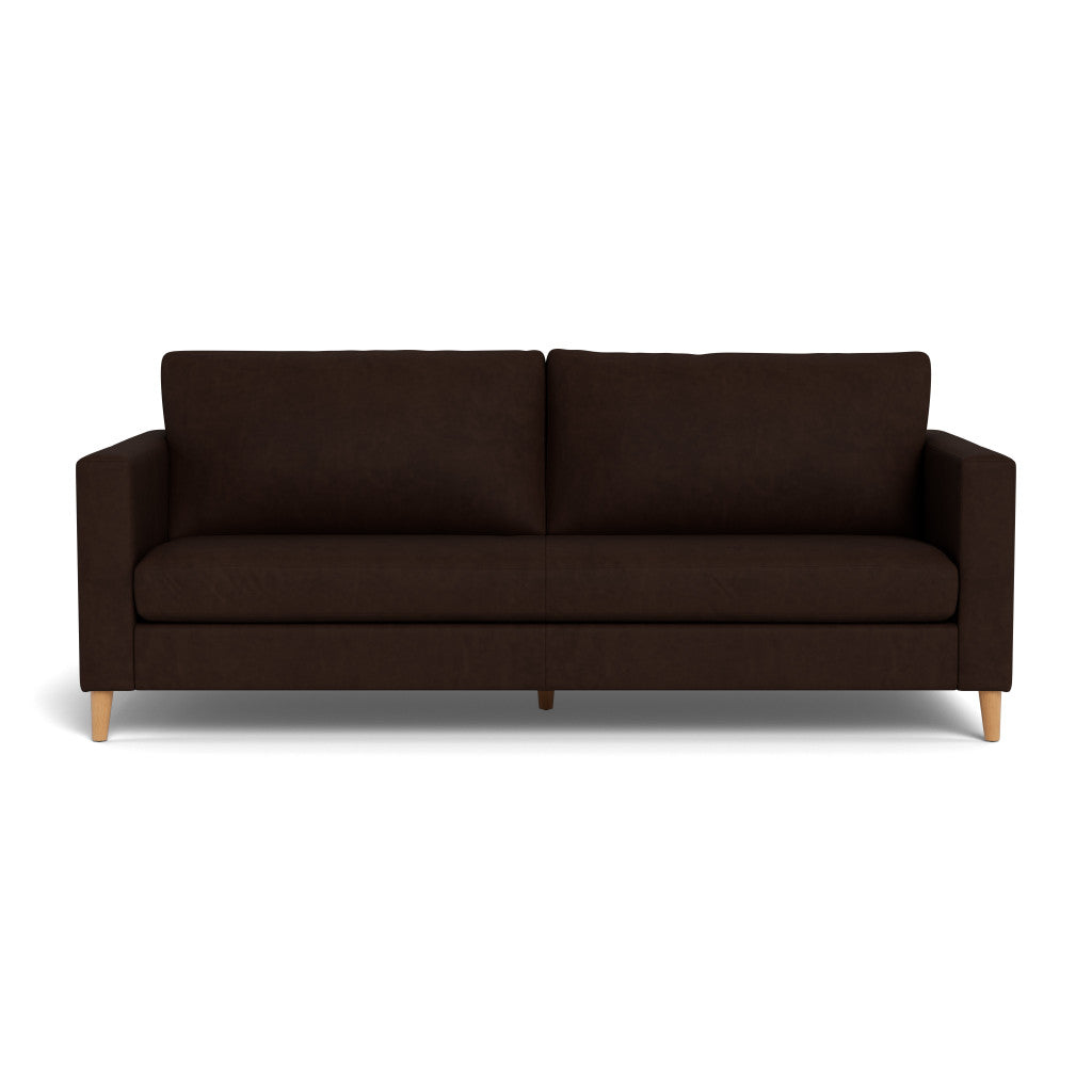 Sami Leather 3 Seater Wooden Leg (92085)