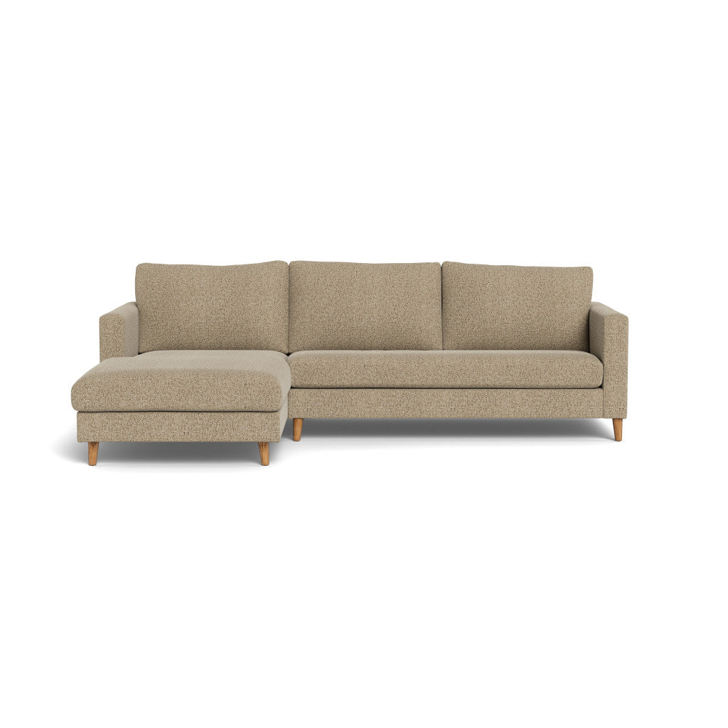 Sami Fully Upholstered Slouch Left Wooden Leg (92038)