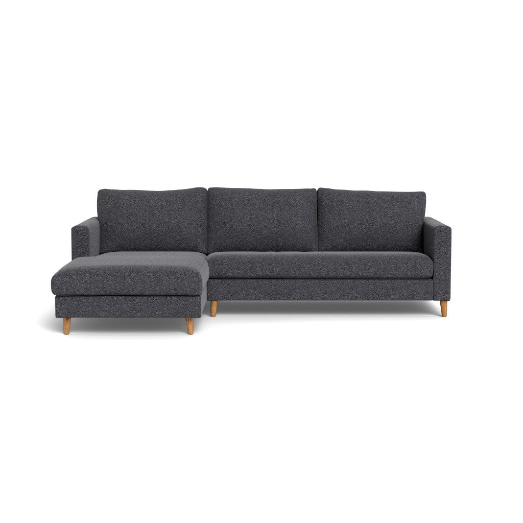 Sami Fully Upholstered Slouch Left Wooden Leg (92034)