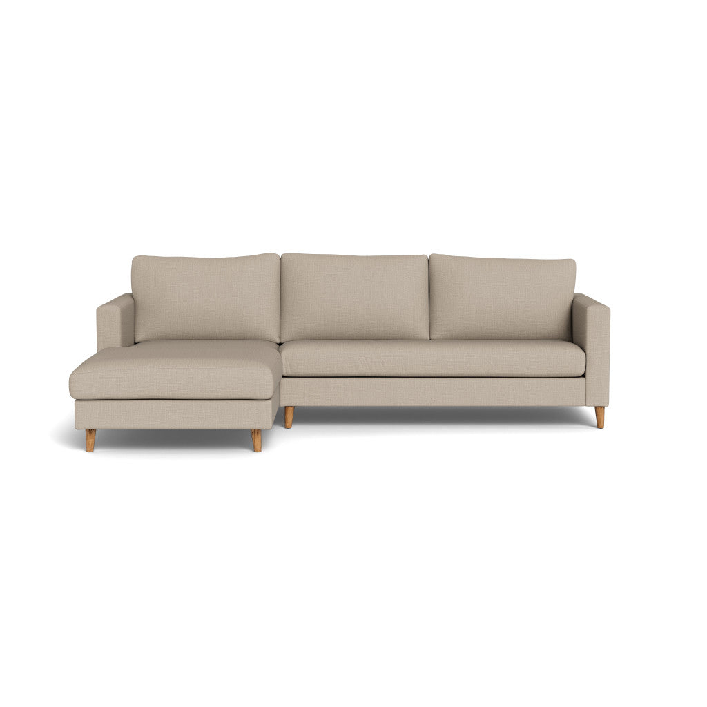 Sami Fully Upholstered Slouch Left Wooden Leg (92029)