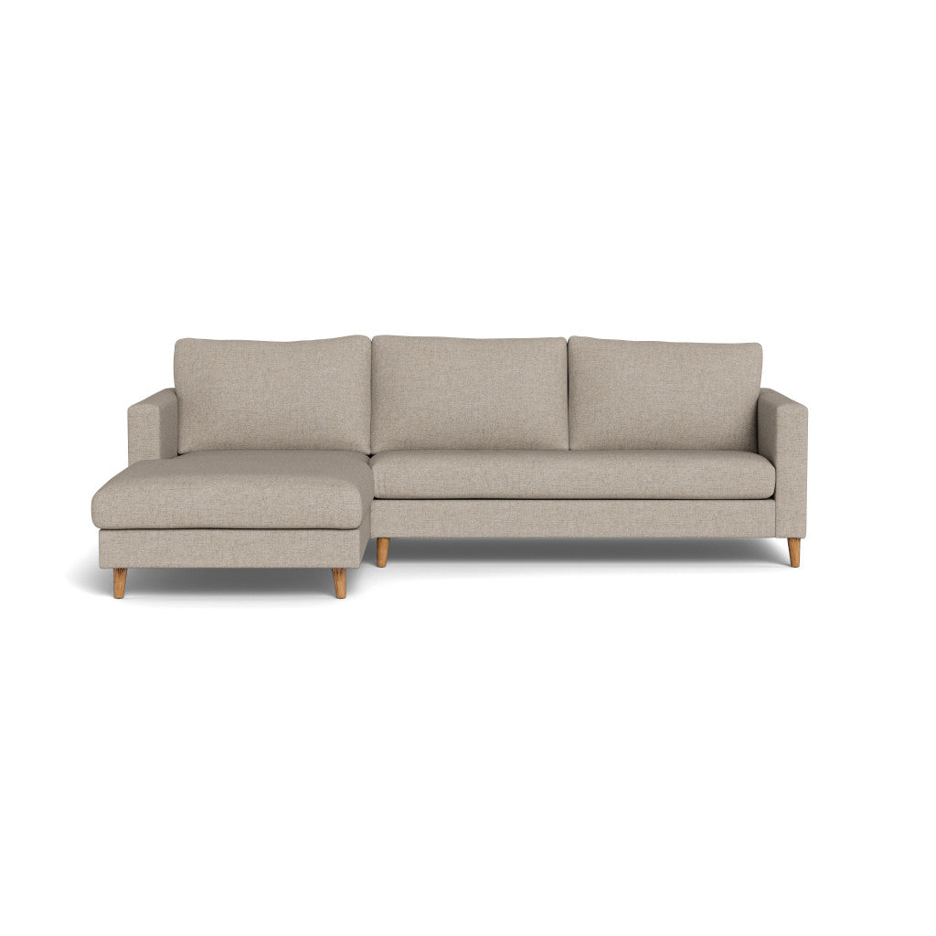 Sami Fully Upholstered Slouch Left Wooden Leg (92031)