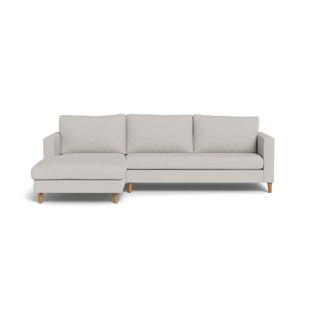 Sami Fully Upholstered Slouch Left Wooden Leg (92056)