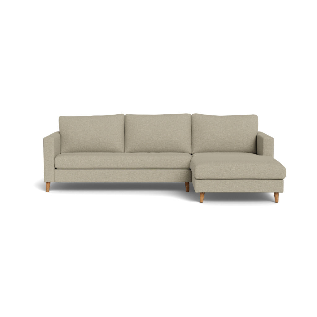Sami Fully Upholstered Slouch Right Wooden Leg (92010)