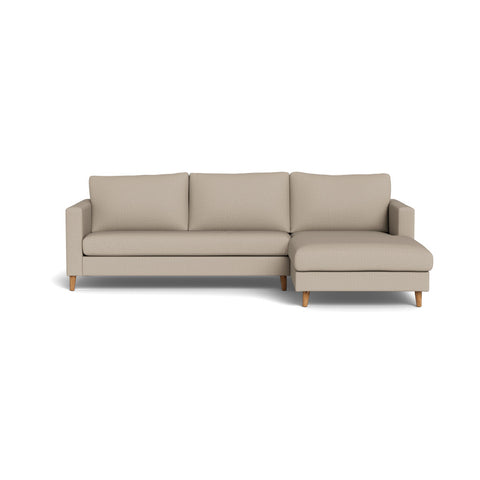 Sami Fully Upholstered Slouch Right Wooden Leg (91985)