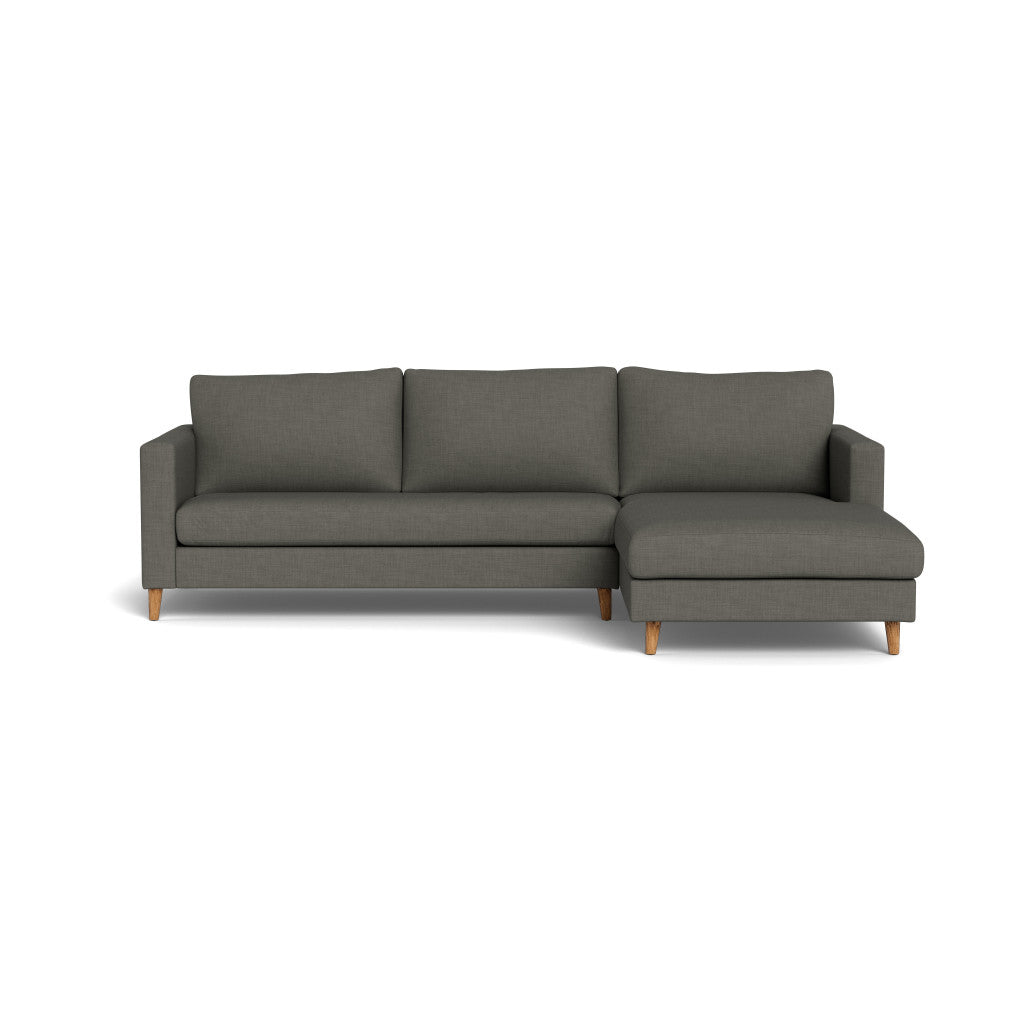 Sami Fully Upholstered Slouch Right Wooden Leg (91989)
