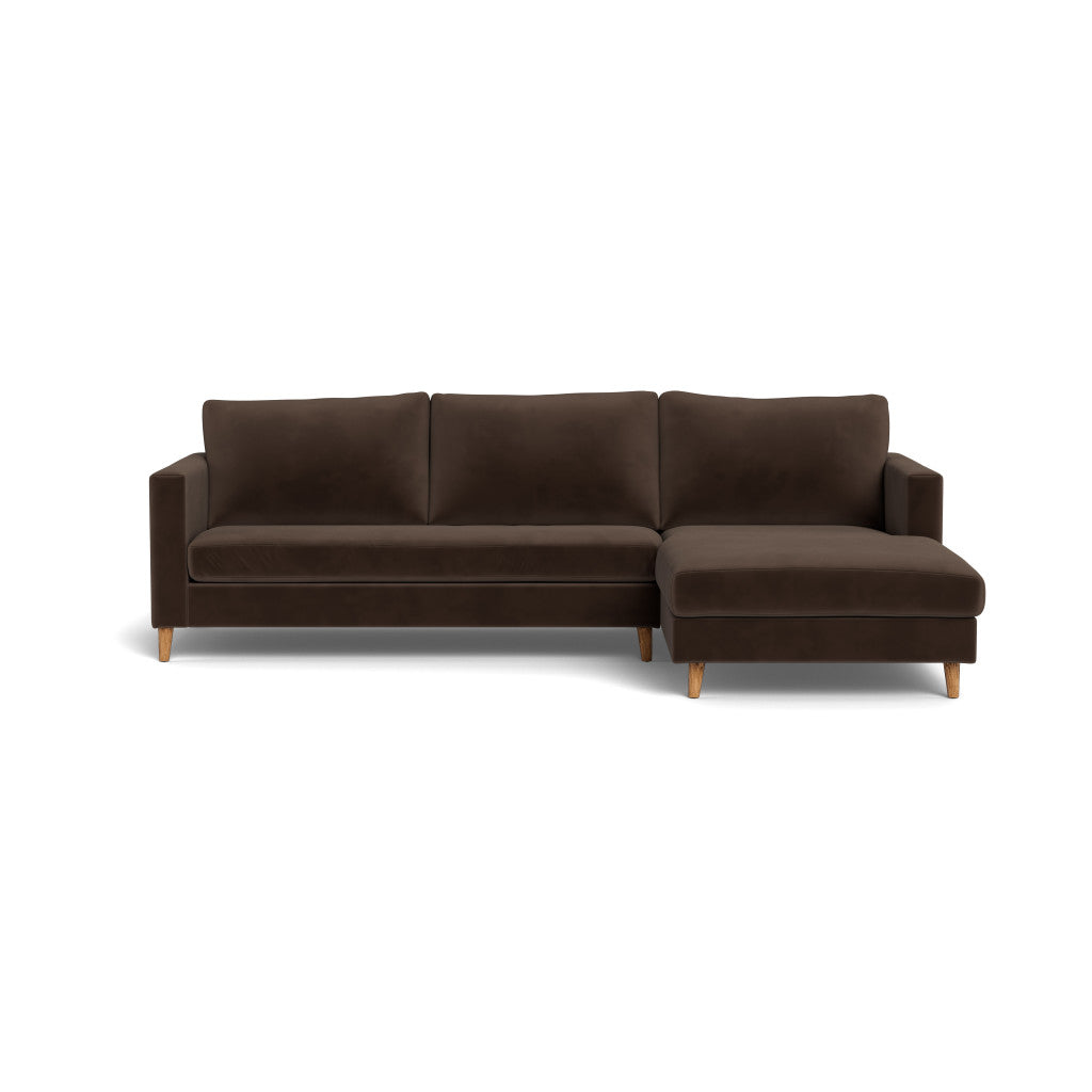 Sami Fully Upholstered Slouch Right Wooden Leg (91993)