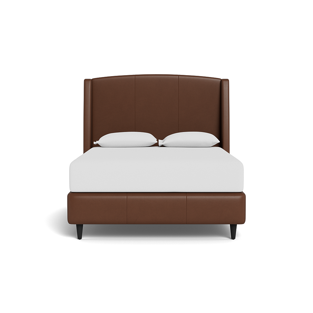 Sawyer Leather Full Bed Queen Extra Length (90704)