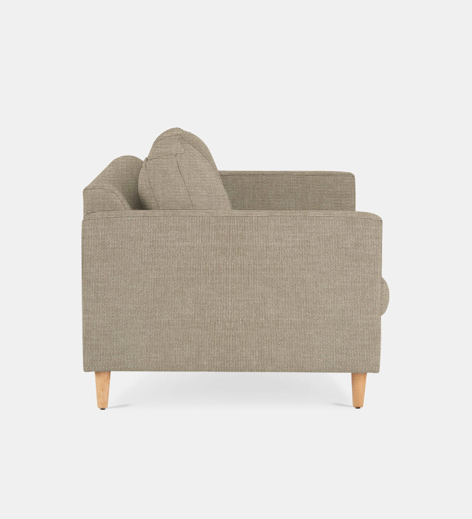 Sami Fully Upholstered 2 Seater Wooden Leg (69737)
