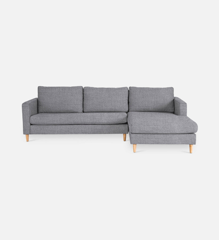 Sami Fully Upholstered Slouch Right Wooden Leg (68568)