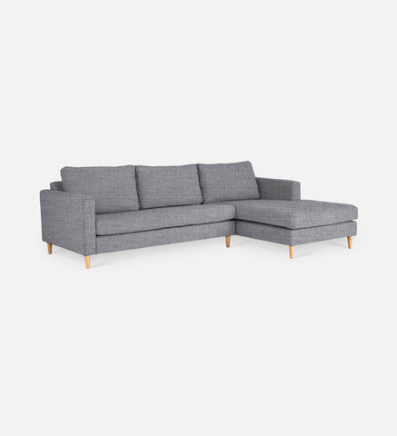 Sami Fully Upholstered Slouch Right Wooden Leg (68569)