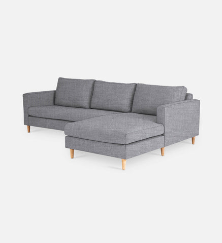 Sami Fully Upholstered Slouch Right Wooden Leg (68566)