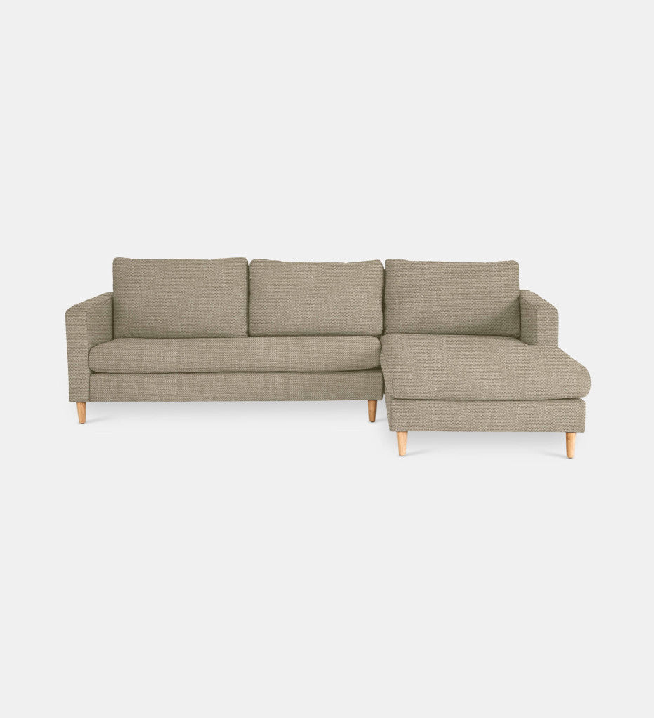 Sami Fully Upholstered Slouch Right Wooden Leg (69743)