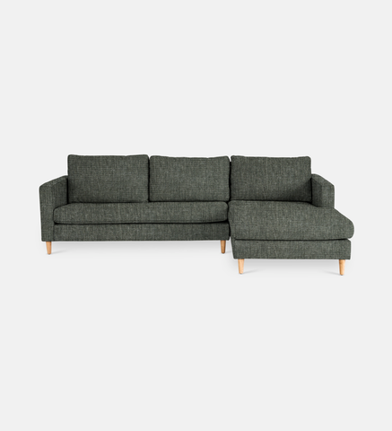 Sami Upholstered Slouch Right With Wooden Leg
