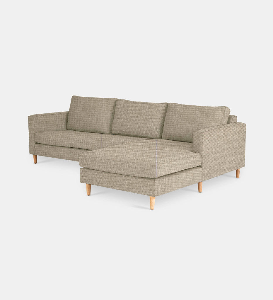 Sami Fully Upholstered Slouch Right Wooden Leg (69741)