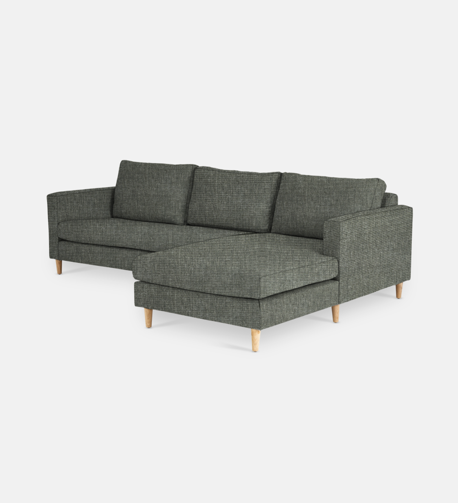 Sami Fully Upholstered Slouch Right Wooden Leg (68021)