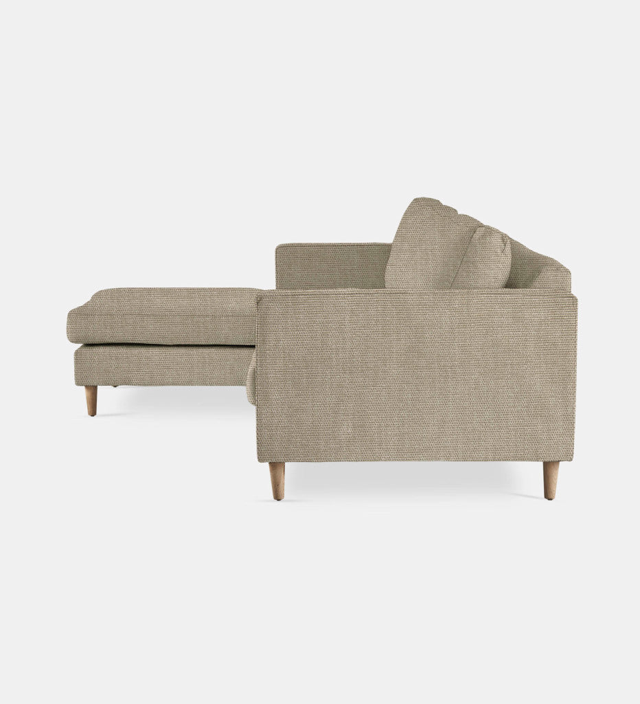 Sami Fully Upholstered Slouch Left Wooden Leg (69754)