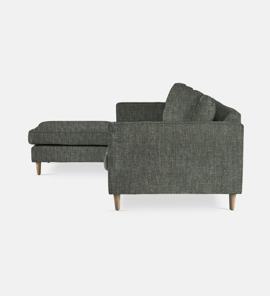 Sami Fully Upholstered Slouch Left Wooden Leg (68040)