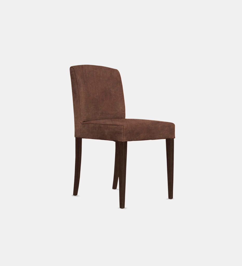 Samuel Leather Dining Chair Brown Leg (48496)