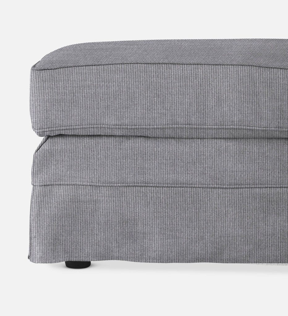 Santorini Slipcover Oblong Ottoman (68334)