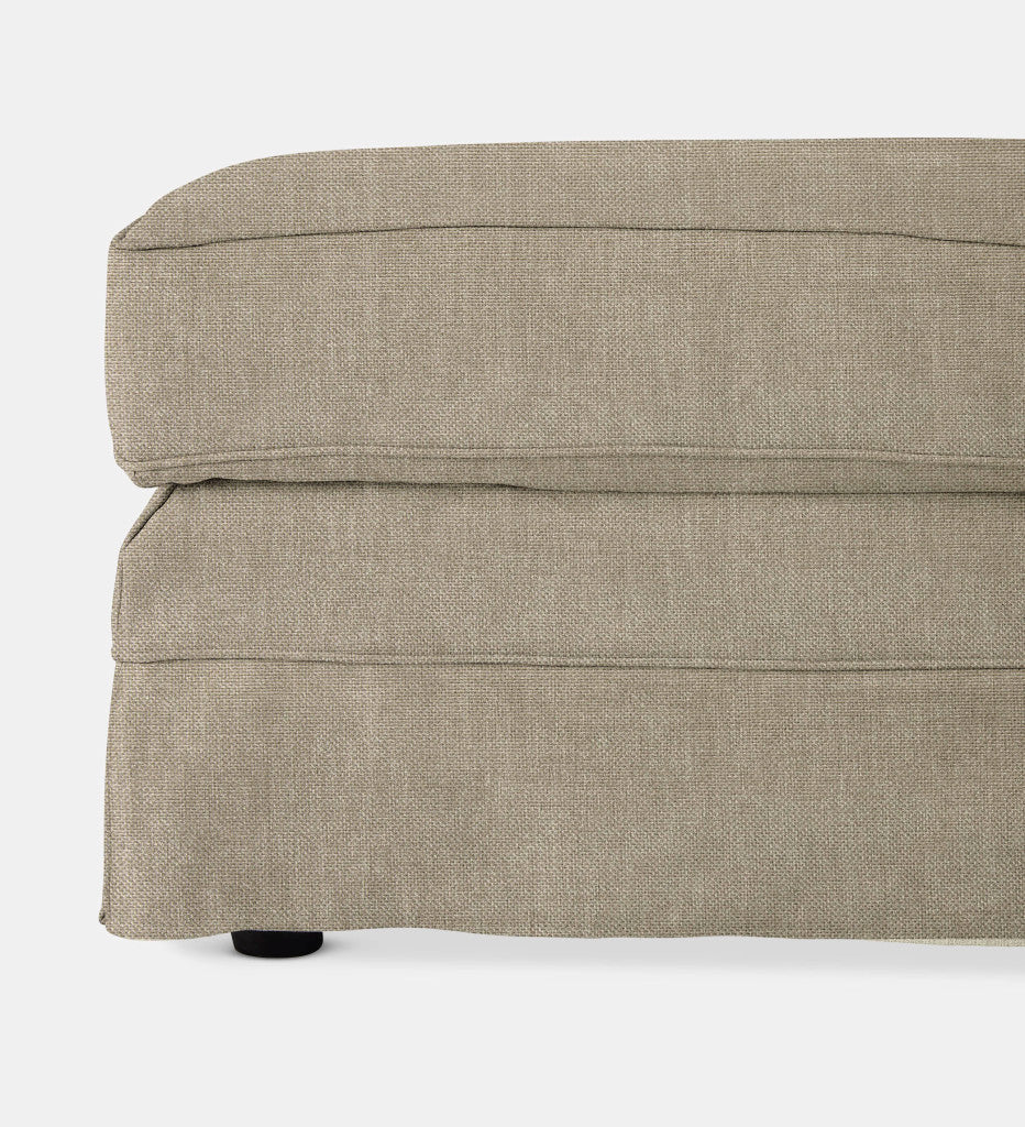 Santorini Slipcover Square Ottoman (69523)