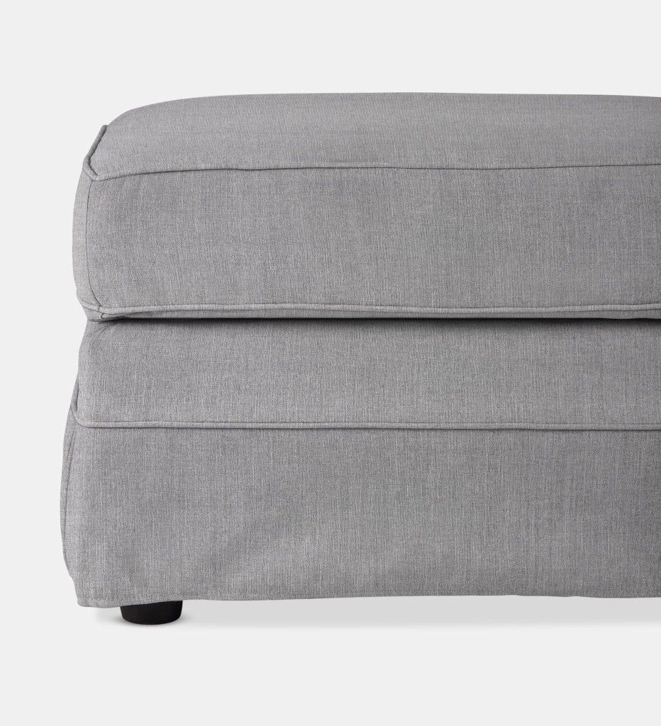 Santorini Slipcover Square Ottoman (56063)