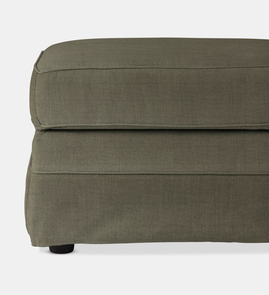 Santorini Slipcover Square Ottoman (56085)